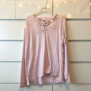VS PINK Crisscross Long Sleeve
